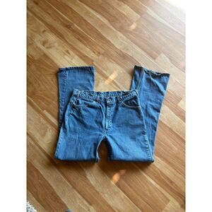 Vintage Levi's 646 Orange Tab Flared Denim Jeans Size 36x34 (measures to 34x31)